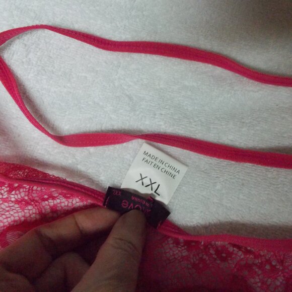 NWT Hot Pink Avidlove lace bodysuit XXL - Picture 5 of 7